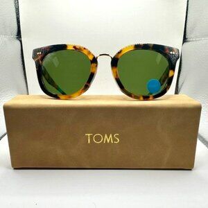 Toms Sunglasses Cecilia Tortoise Handcrafted Sunglasses - Polarized